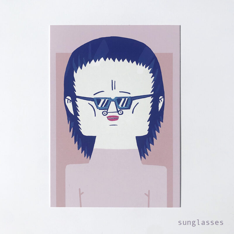 Sunglasses Postcard